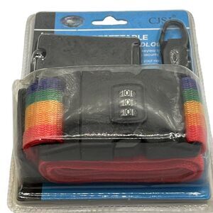 Luggage tag password lock box tape piece set cr-7182